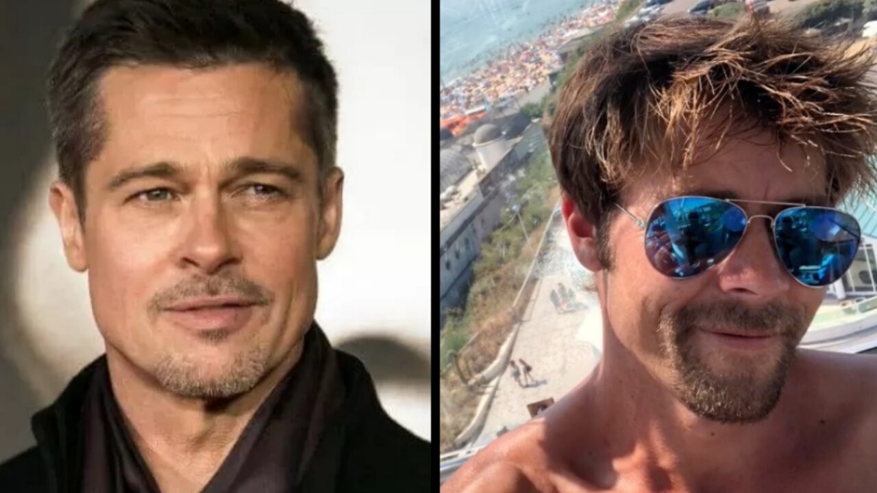 Brad Pitt ha un sosia! Il suo nome è Nathan Meads e fa il muratore