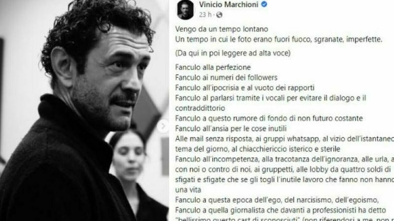 Vinicio Marchioni polemica Facebook