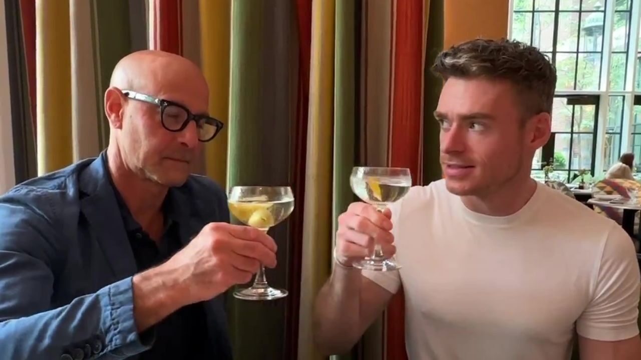 Richard Madden e Stanley Tucci mandano in visibilio i fan di 007. Tutto solo per un drink! [VIDEO]