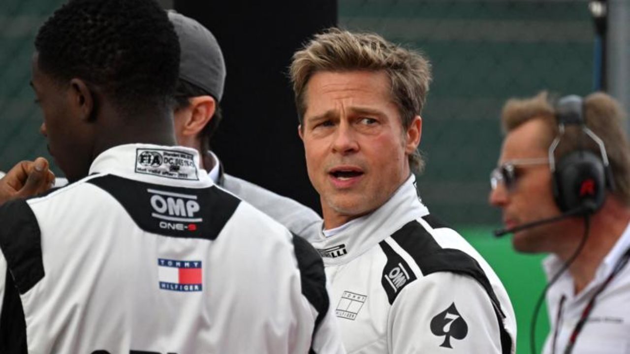 Brad Pitt avvistato in pista al Gp di Silverstone, al via le riprese del film di Formula 1 [FOTO]