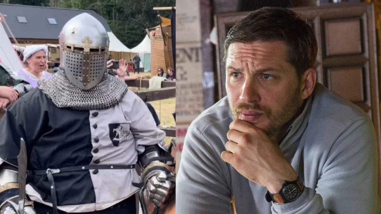 Tom Hardy sorpreso ad un Festival medievale a  giostrare! [FOTO]