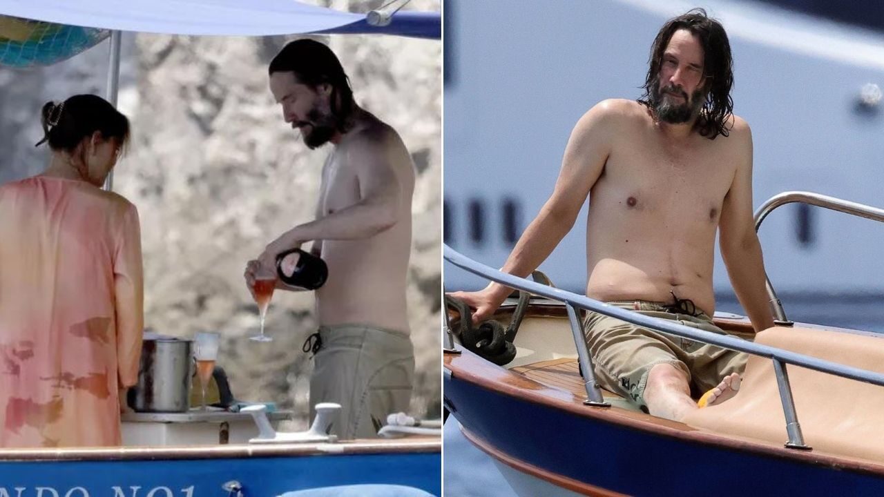 Keanu Reeves in vacanza in Italia con la sorella: relax in barca e champagne per la star di John Wick