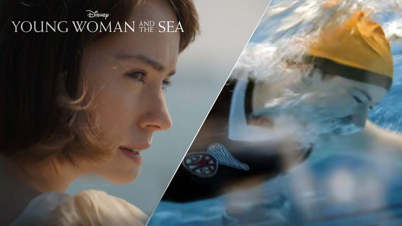 Young Woman and the Sea: il trailer del film con Daisy Ridley e basato su una storia vera