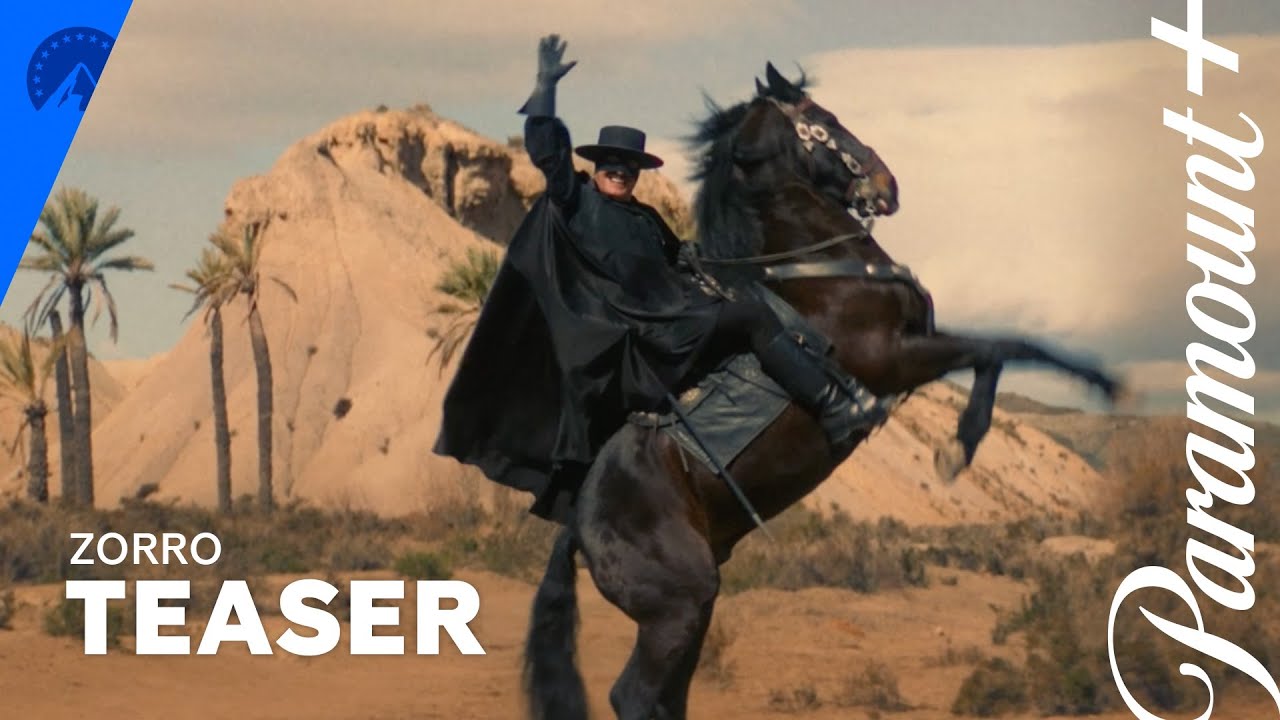 Zorro il teaser trailer della serie Paramount+ con Jean Dujardin