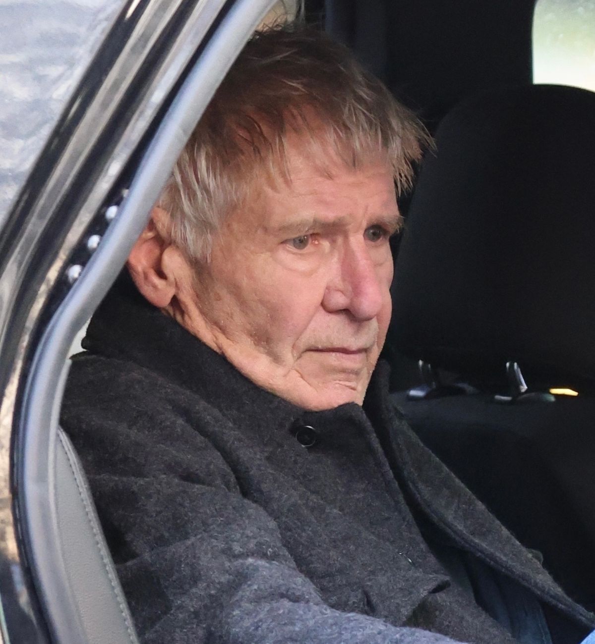 Harrison Ford scortato dalla polizia l'attore appare devastato durante
