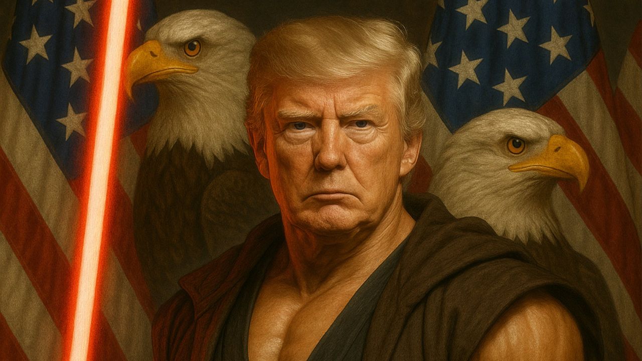 Trump in versione “Jedi” per il 4 maggio: la Casa Bianca pubblica un’immagine AI che fa discutere