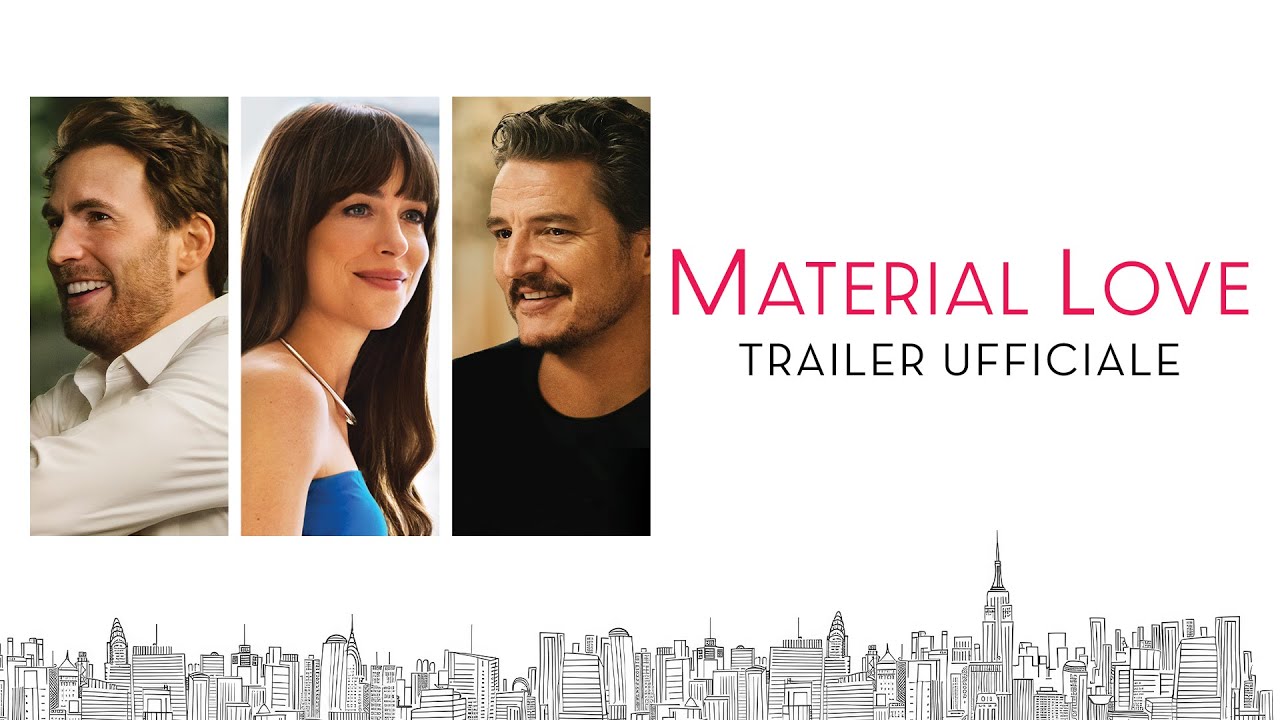 Material Love: Dakota Johnson è divisa tra Chris Evans e Pedro Pascal nel trailer del film di Celine Song