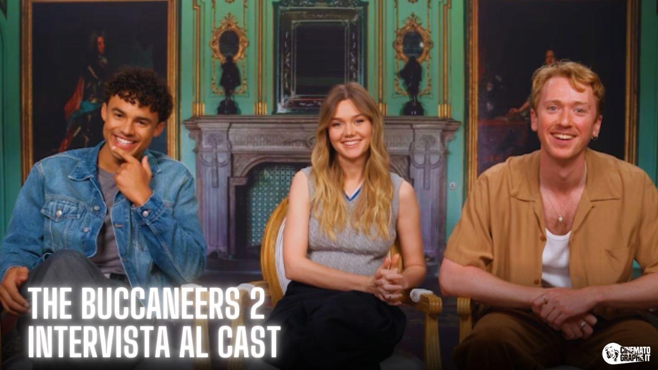 The Buccaneers 2: intervista a Imogen Waterhouse, Matthew Broome e Barney Fishwick tra lezioni di italiano e amore tossico [VIDEO]