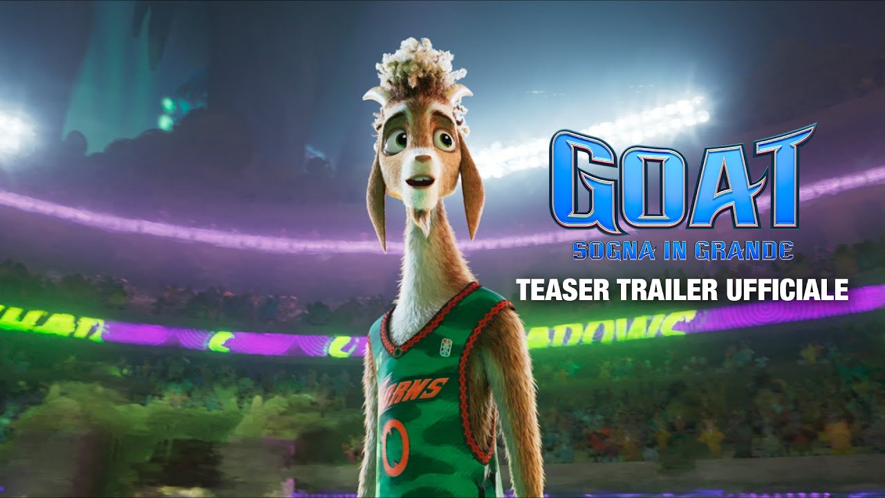 GOAT – Sogna in grande: teaser trailer e data d’uscita del film d’animazione