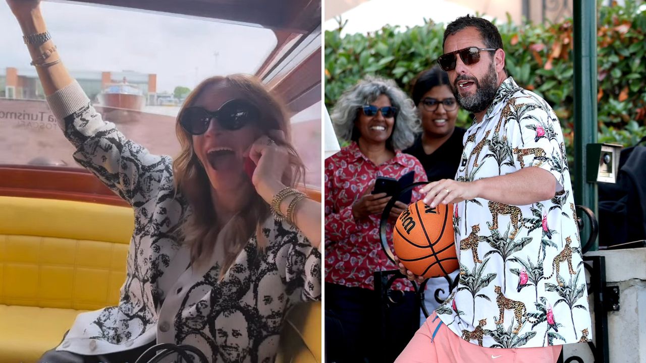 Venezia 2025, Julia Roberts e Adam Sandler sorprendono sul red carpet con look decisamente… insoliti
