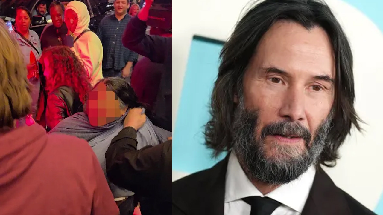 Keanu Reeves e il folle assalto della fan che cerca di salire sulla sua auto: “sono la tua divina moglie” [VIDEO]