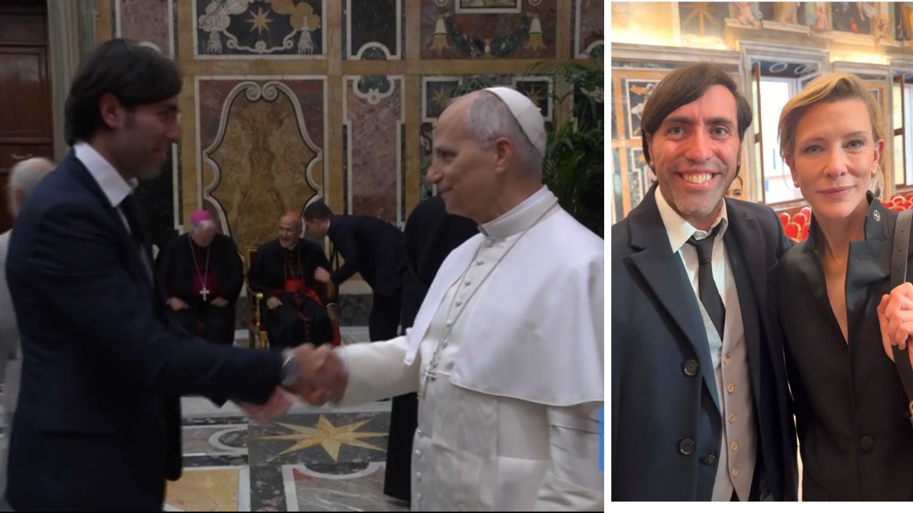 Papa Leone XIV: Mirko Mascioli ricevuto in udienza privata, con lui anche Cate Blanchett e Monica Bellucci